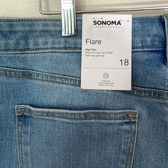 NWT Sonoma Flare Jeans. Size 18 - Picture 6 of 9